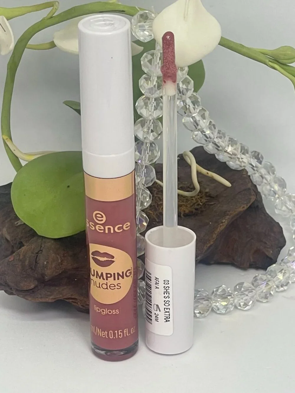 2x Essence Plumping Nudes Lip Gloss - 03 She's So Extra - .15 oz Full Size - New